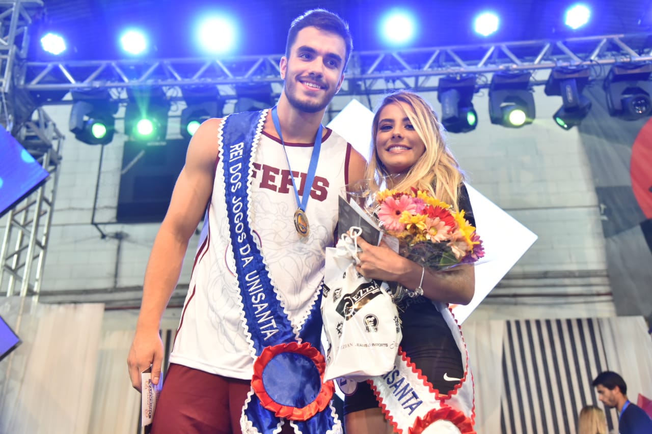 Eleição de Rei e Rainha e show do cantor Gaab marcam abertura dos XXXVI Jogos  da Unisanta